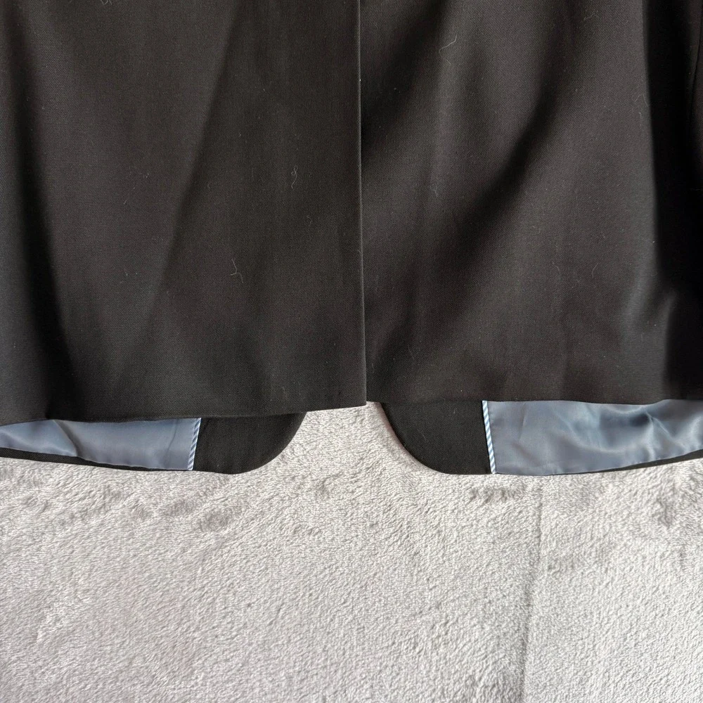 Haggar‎ Men's Black Two Button Classic Fit Blazer Suit Jacket Size 46R